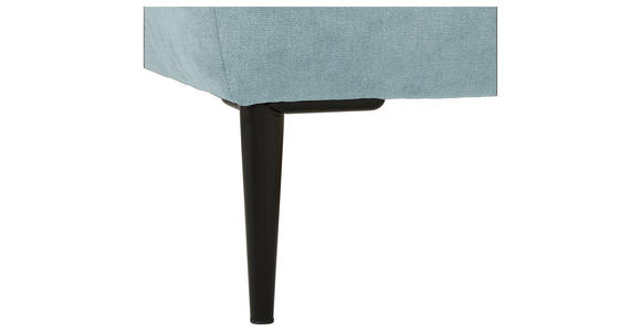 ECKSOFA  in Velours Mintgrün  - Schwarz/Mintgrün, KONVENTIONELL, Textil/Metall (226/155cm) - Carryhome