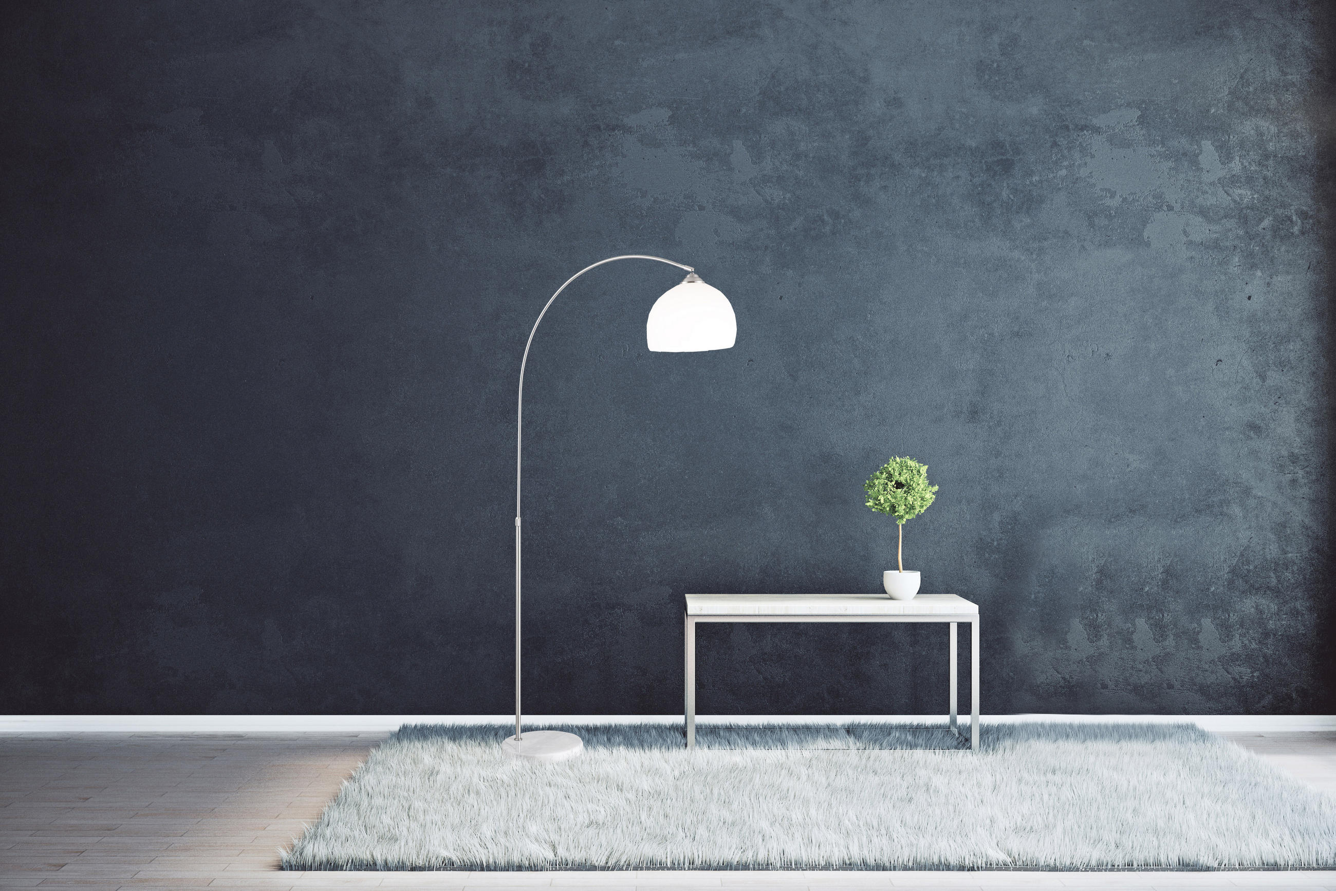 BÖJD LAMPA Newcastle 92/30/196 cm    - vit, Design, metall/plast (92/30/196cm) - Globo