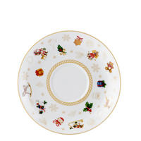 Farfurioară Xmassale 17,5 cm  - alb, Konventionell, ceramică (17,5cm) - X-Mas