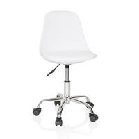 OTOČNÁ ŽIDLE PRO MLÁDEŽ, bílá - bílá, Basics, textil/plast (40/72-82/44cm) - MID.YOU