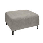 HOCKER in Textil Grau  - Schwarz/Grau, KONVENTIONELL, Textil/Metall (99/46/77cm) - Carryhome