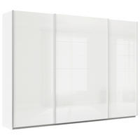 SCHWEBETÜRENSCHRANK in Weiss  - Weiss/Alufarben, Konventionell, Holzwerkstoff/Metall (315/210/62cm) - Xora