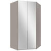 HÖRNGARDEROB 120/236/120 cm  - sahara/grå, Modern, metall/trämaterial (120/236/120cm) - MID.YOU