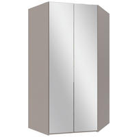 HÖRNGARDEROB 120/236/120 cm  - sahara/grå, Modern, metall/trämaterial (120/236/120cm) - MID.YOU