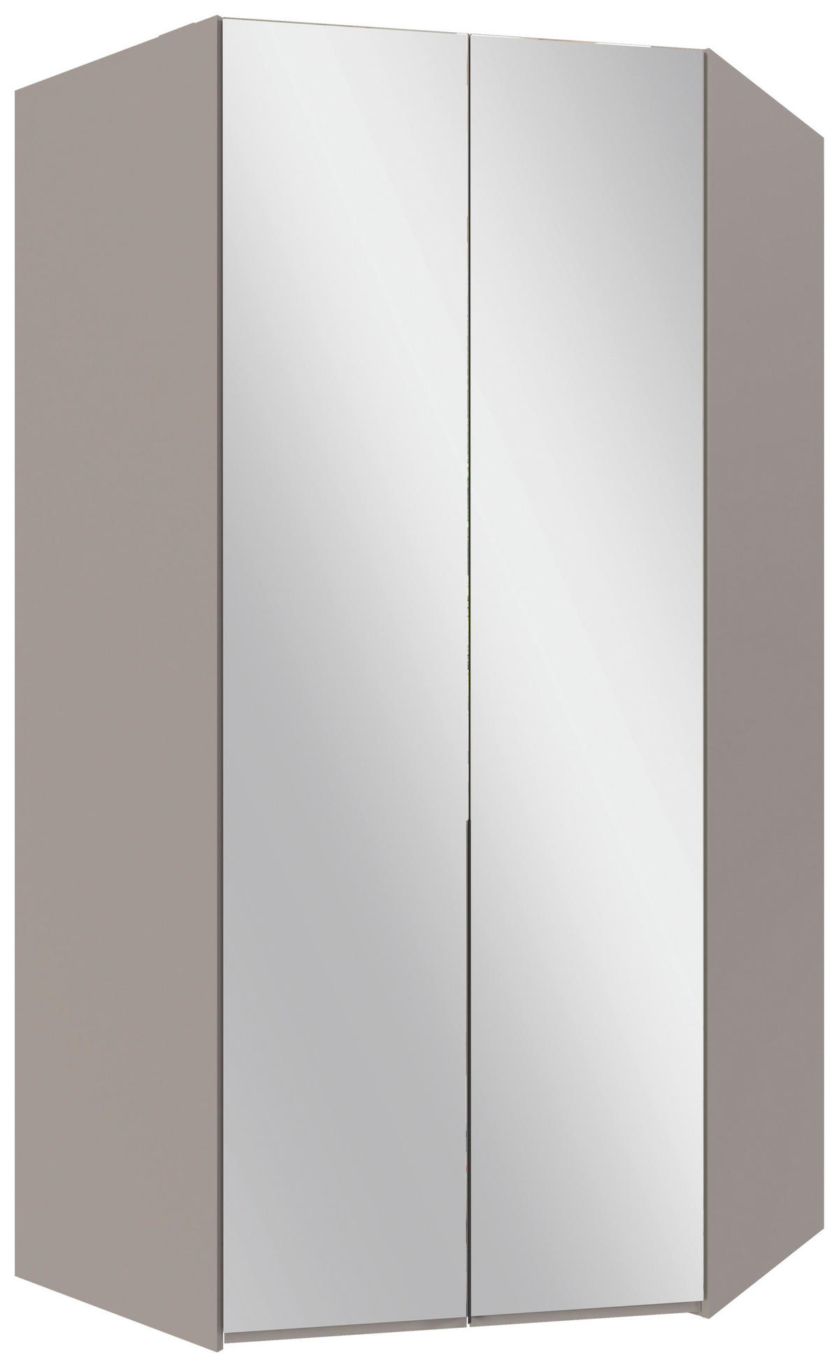 HÖRNGARDEROB 120/236/120 cm  - sahara/grå, Modern, metall/trämaterial (120/236/120cm) - MID.YOU