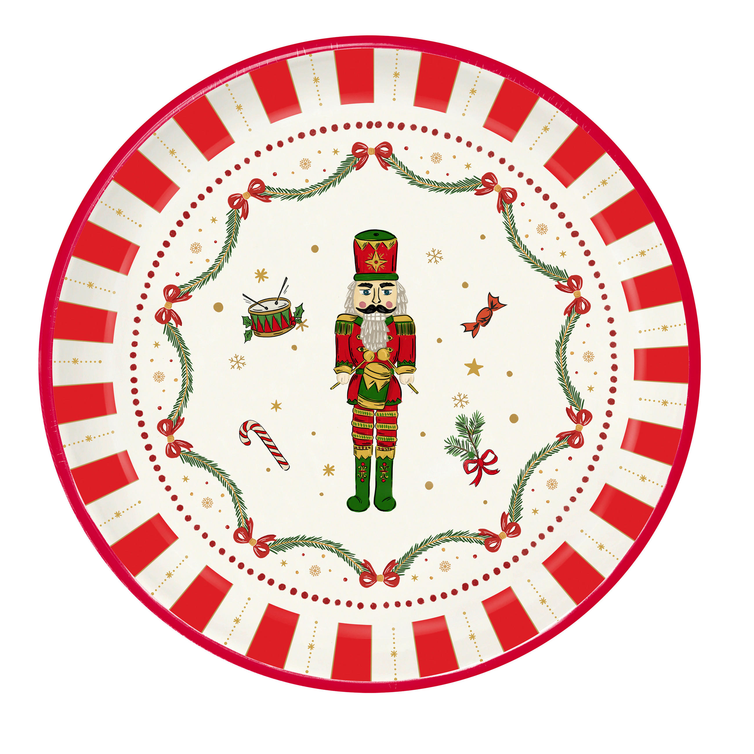 KÍNÁLÓTÁLCA 26/2,5 cm   - többszínű, Lifestyle, fém (26/2,5cm) - X-Mas