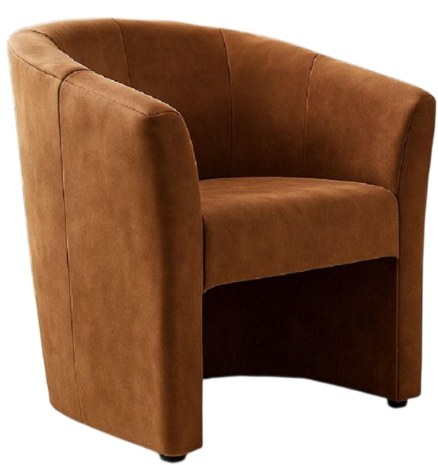 FOTEL - barna, Design, textil (74/77cm) - Carryhome