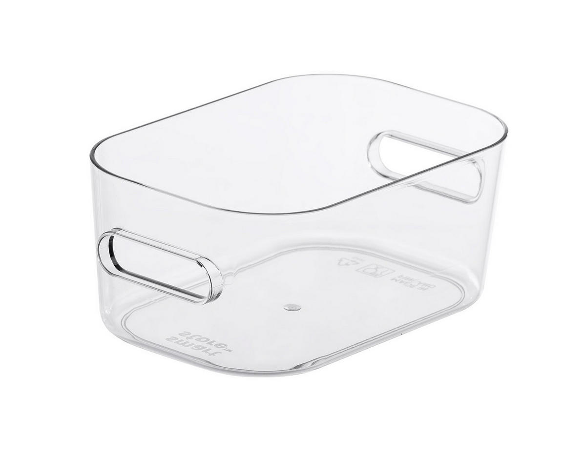 FÖRVARINGSLÅDA 14,5/9,5/6 cm   - transparent, Basics, plast (14,5/9,5/6cm) - Smart Store