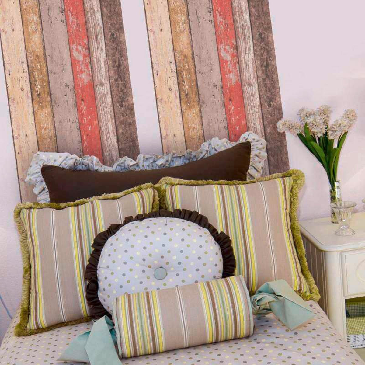 FOTOTAPETE  - Rot/Braun, Design, Textil (52/250cm)