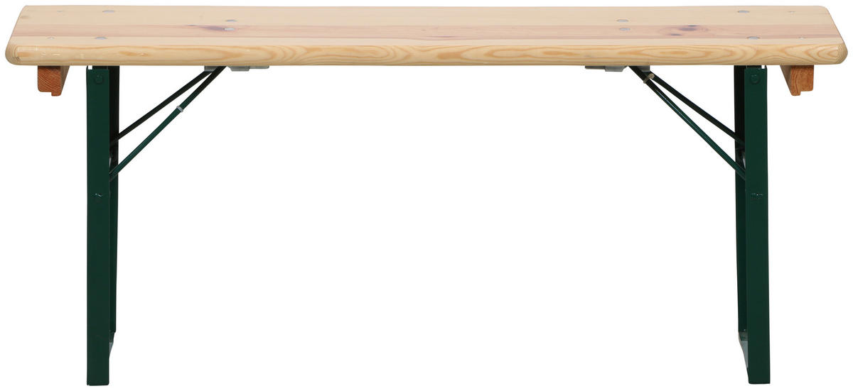 BIERTISCHGARNITUR - Beige/Grün, Basics, Holz/Metall (50/110cm)