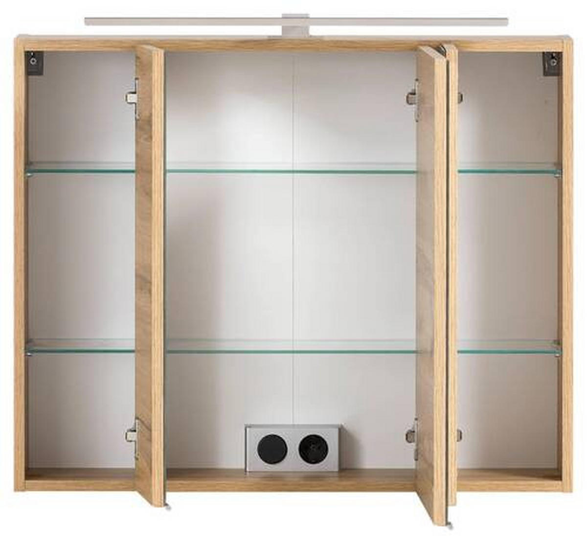 SPIEGELSCHRANK 80/64/20 cm  - Modern, Glas/Holzwerkstoff (80/64/20cm) - Held