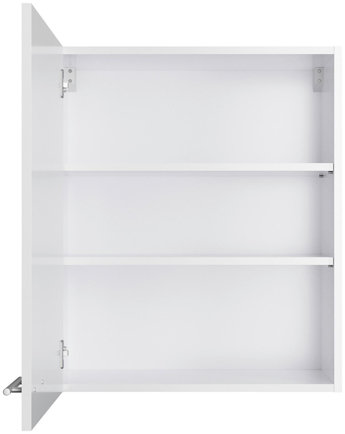 ECKKÜCHE 200/270 cm  in Weiß, Weiß Hochglanz  - Edelstahlfarben/Weiß Hochglanz, Basics, Holzwerkstoff/Metall (200/270cm) - Optifit