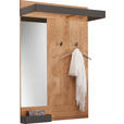 GARDEROBENPANEEL  in 90/134/35 cm  - Eichefarben/Anthrazit, Design, Glas/Holz (90/134/35cm) - Waldwelt