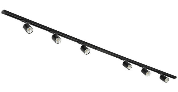 SCHIENENSYSTEM - Chromfarben/Schwarz, Trend, Kunststoff/Metall (210/5,5/14cm) - Novel