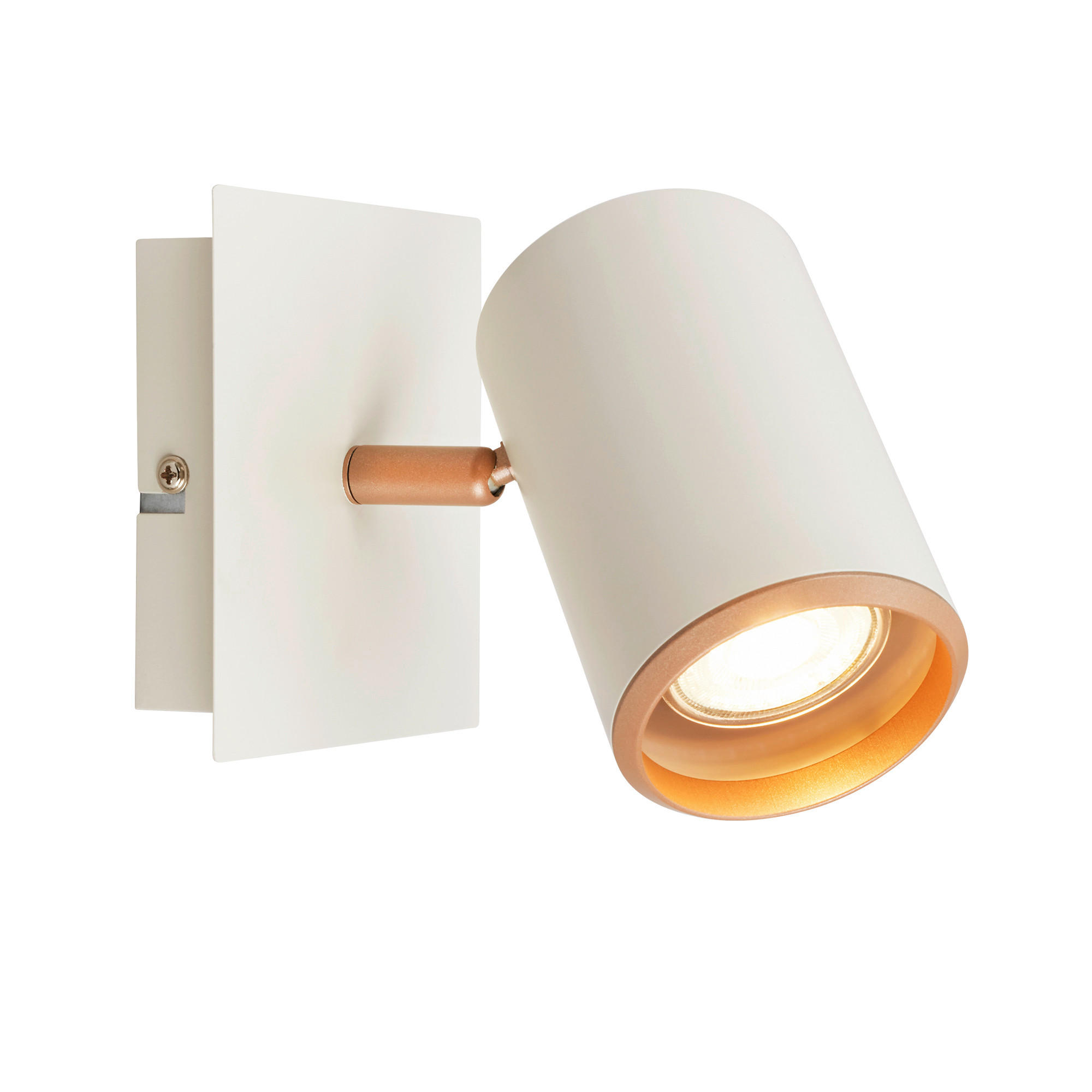 WANDSTRAHLER 15,5/12/14 cm   - Greige/Cappuccino, KONVENTIONELL, Metall (15,5/12/14cm) - Briloner