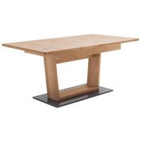 ESSTISCH in Holz, Holzwerkstoff 180-280/100/77 cm  - Eichefarben/Schwarz, Design, Holz/Holzwerkstoff (180-280/100/77cm) - Livetastic