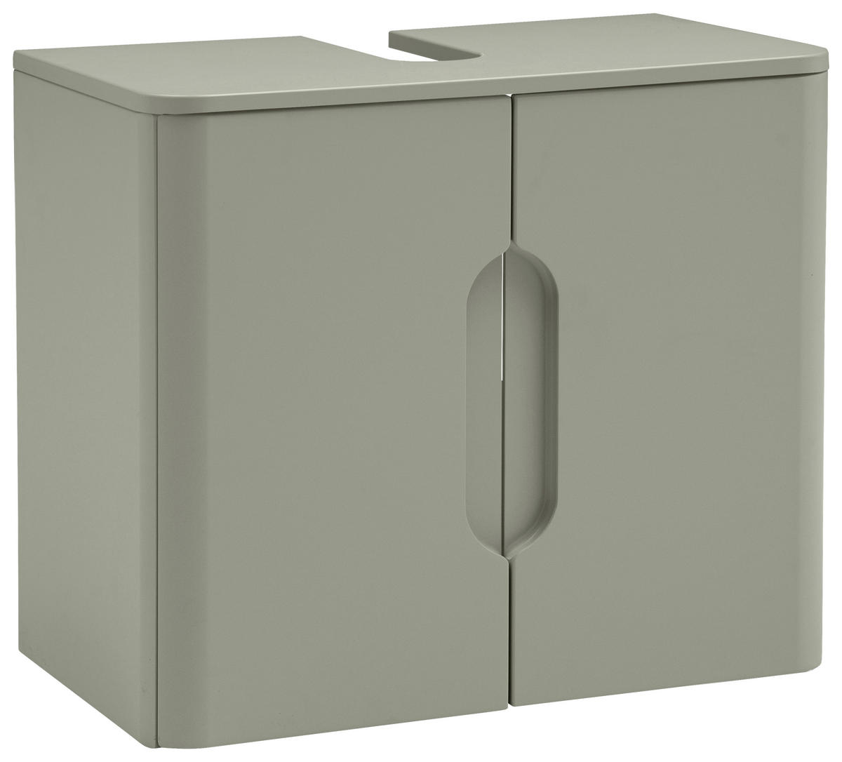 WASCHBECKENUNTERSCHRANK 61/53/35 cm  - Schilfgrün, KONVENTIONELL, Holzwerkstoff (61/53/35cm) - Xora