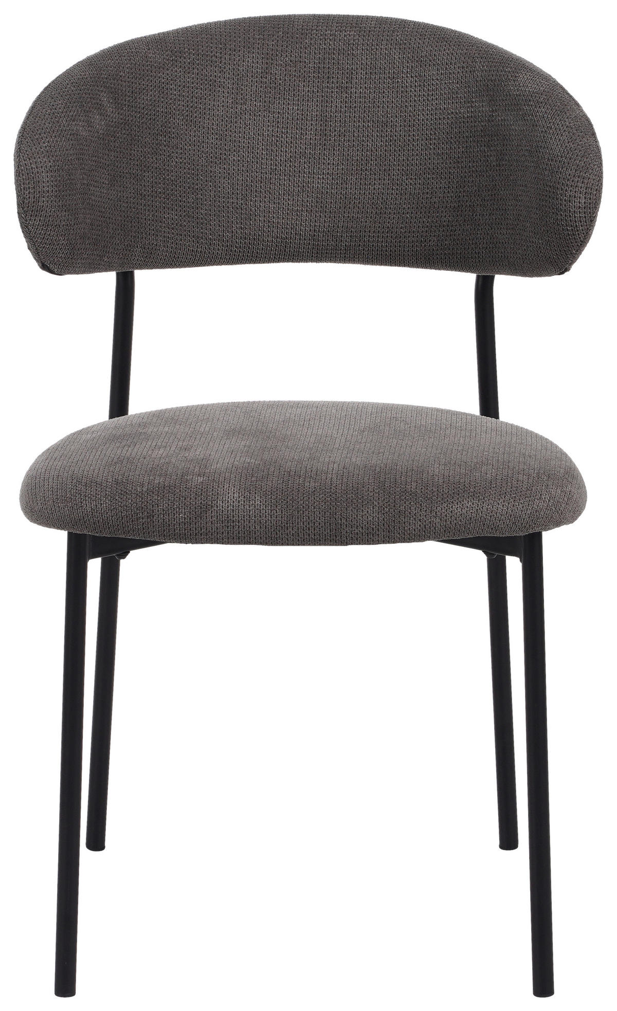 VIERFUßSTUHL - Schwarz/Grau, KONVENTIONELL, Textil/Metall (53/80/57cm) - MID.YOU