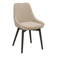 STOL     - beige/brun, Klassisk, metall/trä (49/85/55cm) - Rowico