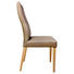 STUHL Lederlook Eiche massiv Eichefarben, Grau - Eichefarben/Grau, Natur, Holz/Textil (47/104/60cm) - Celina Home