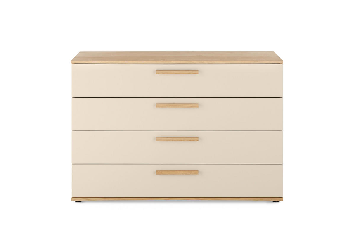 SIDEBOARD MR-MONTINO 120/83/46 cm 4 Schublade(n)  - Sandfarben/Eichefarben, Design, Holz/Holzwerkstoff (120/83/46cm) - Musterring