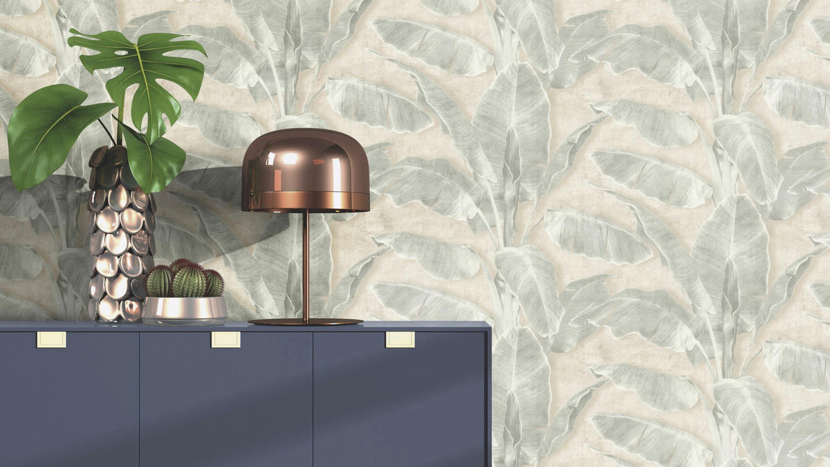 TAPETE - Grün, Natur, Textil (600/53cm) - Tesa