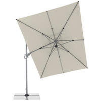 AMPELSCHIRM 350x260 cm Naturfarben  - Silberfarben/Naturfarben, Basics, Textil/Metall (350/260cm) - Doppler