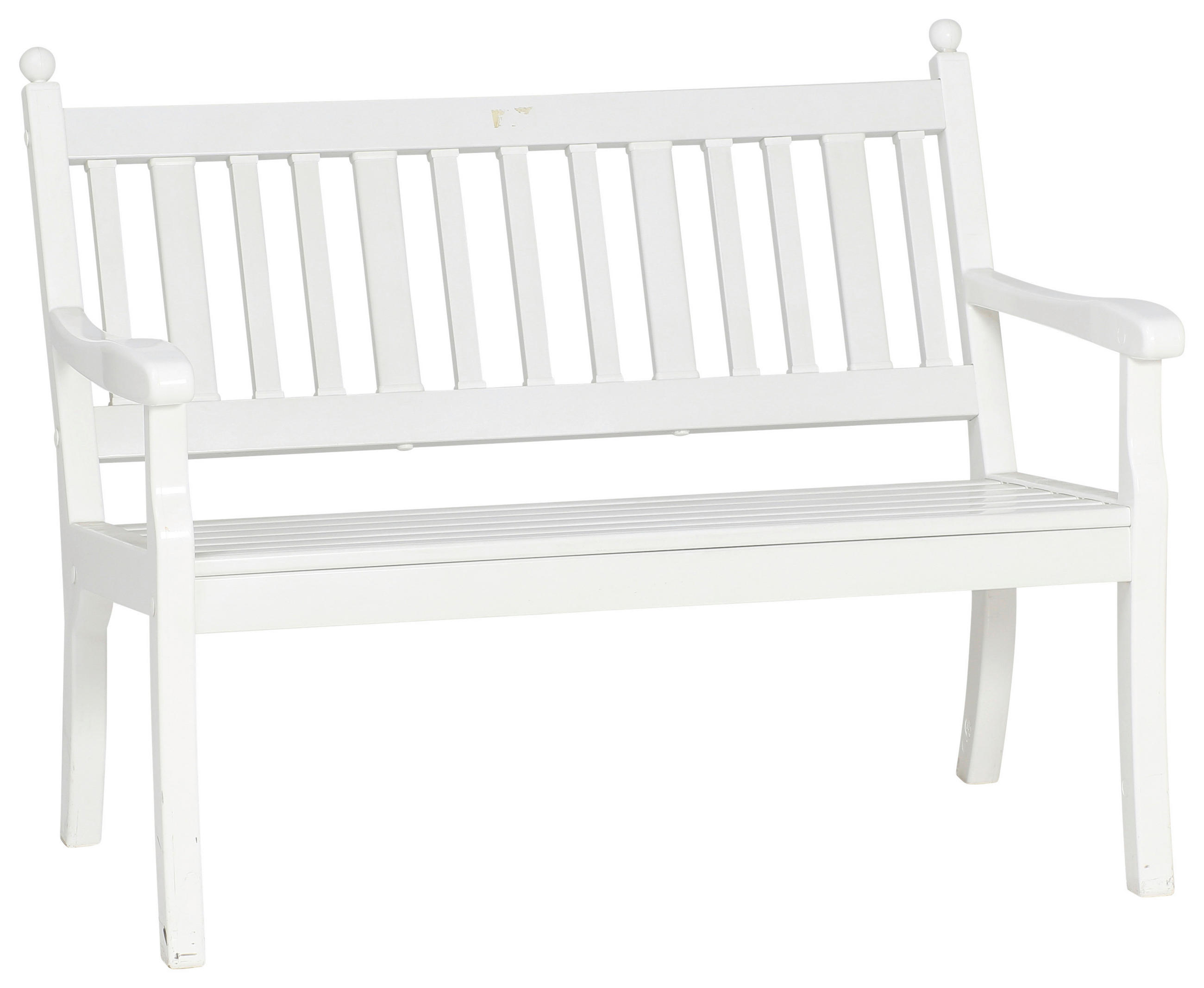 GARTENBANK 115/88/69 cm  in Weiß  - Weiß, MODERN, Kunststoff (115/88/69cm) - Gardenson