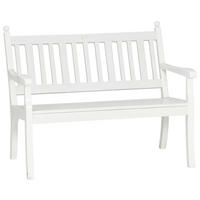 GARTENBANK 115/88/69 cm  in Weiß  - Weiß, MODERN, Kunststoff (115/88/69cm) - Gardenson