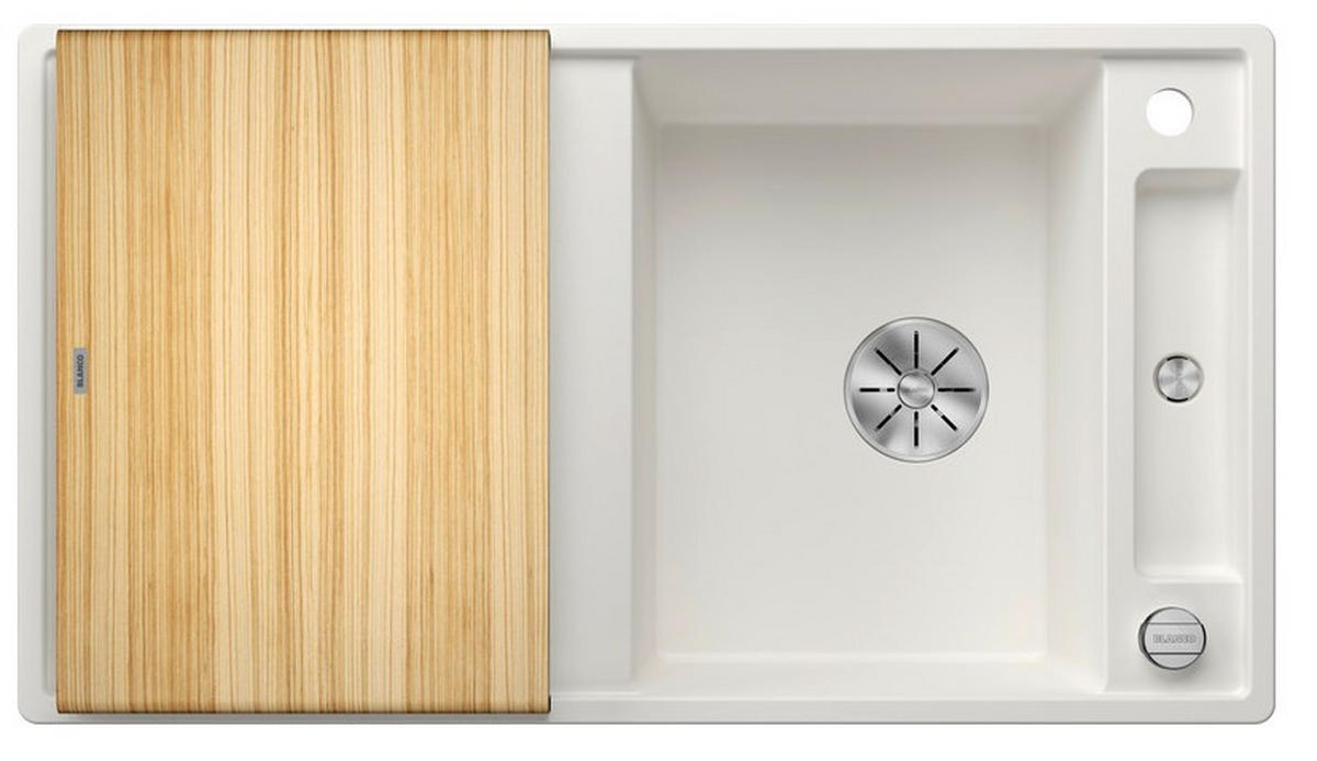 SPÜLE  - Weiß, Basics, Stein (91,5/19/51cm) - Blanco