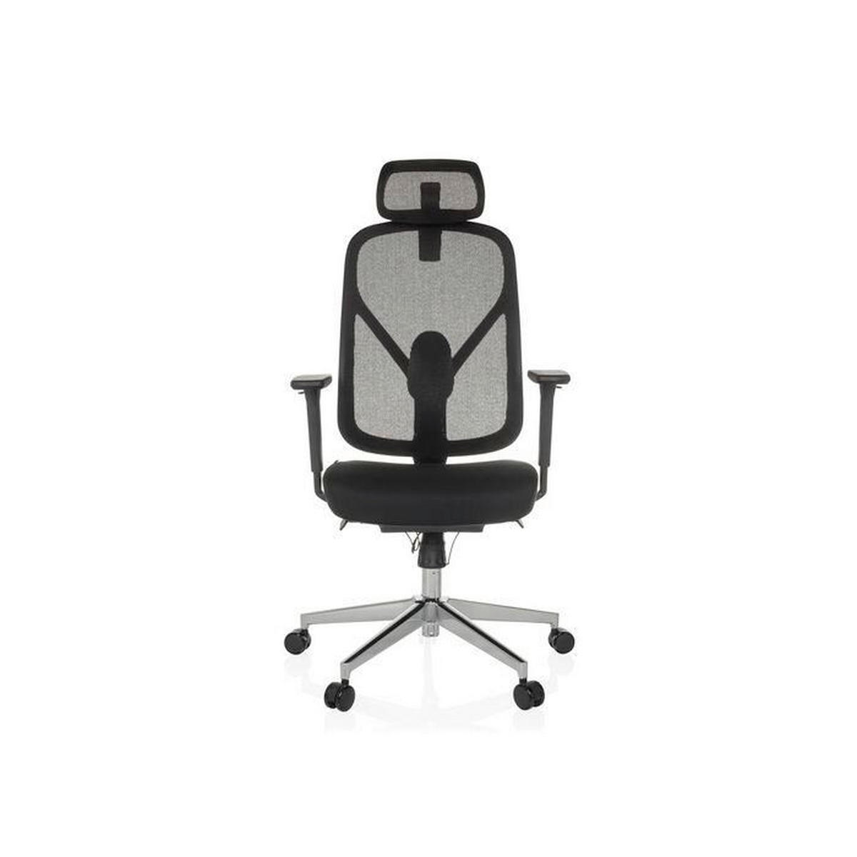 OTOČNÁ ŽIDLE, síťovina, černá - černá/barvy stříbra, Moderní, kov/textil (65/115 - 131/71cm) - MID.YOU