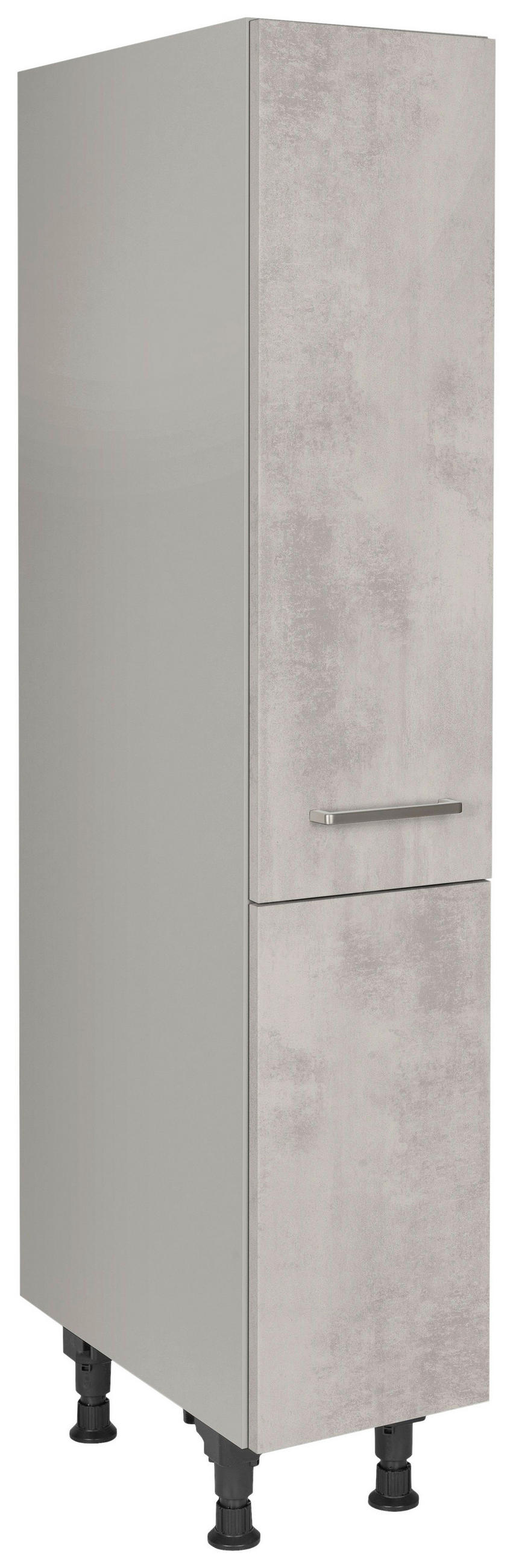 APOTHEKERSCHRANK 30/168/58 cm  in Hellgrau  - Edelstahlfarben/Hellgrau, MODERN, Holzwerkstoff/Metall (30/168/58cm) - Nobilia