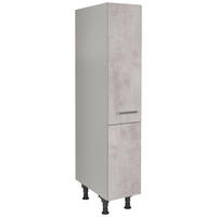 APOTHEKERSCHRANK 30/168/58 cm  in Hellgrau  - Edelstahlfarben/Hellgrau, MODERN, Holzwerkstoff/Metall (30/168/58cm) - Nobilia