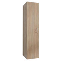 VEČNAMENSKA OMARA, barve hrasta - barve hrasta/barve aluminija, Konvencionalno, umetna masa/leseni material (30/185/54cm) - Xora