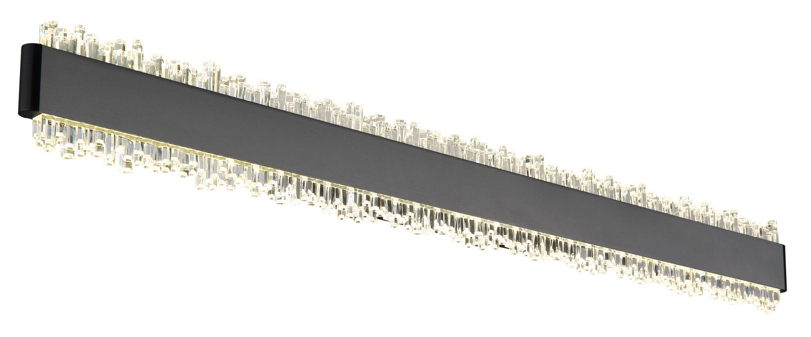 LED-WANDLEUCHTE STALAGMITA 70,5/8/4 cm  - Klar/Schwarz, Design, Kunststoff/Metall (70,5/8/4cm) - Globo