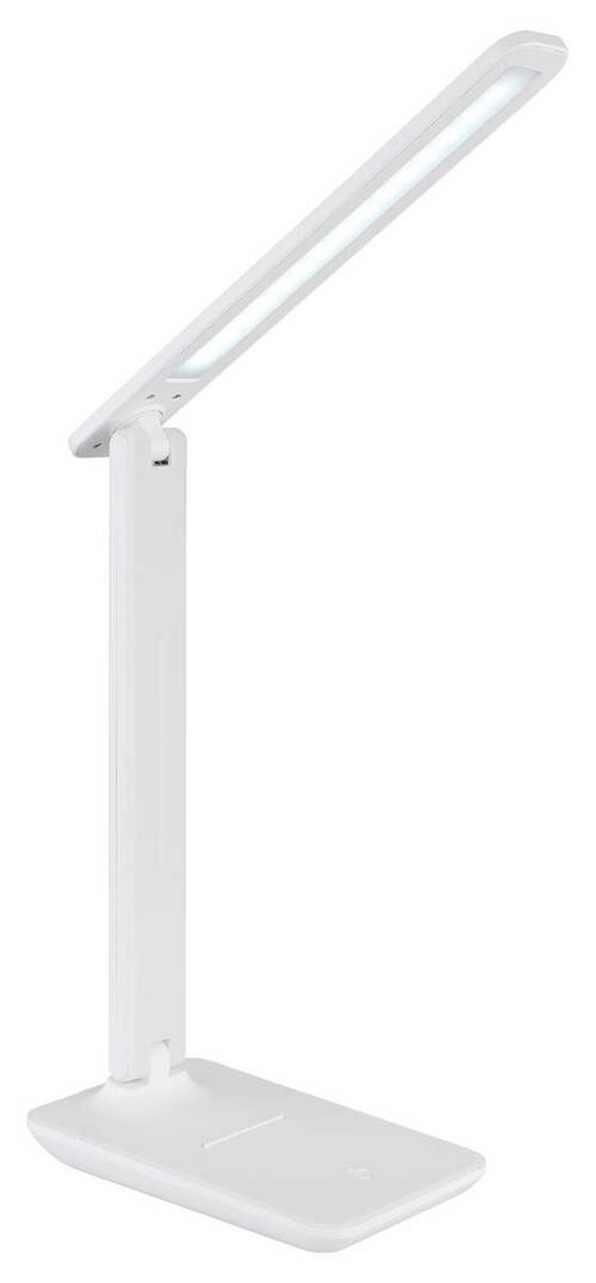 LED-SVETILKA ZA PISALNO MIZO     28/11,5/50 cm          - bela/opal, Design, umetna masa/usnje (28/11,5/50cm) - Globo