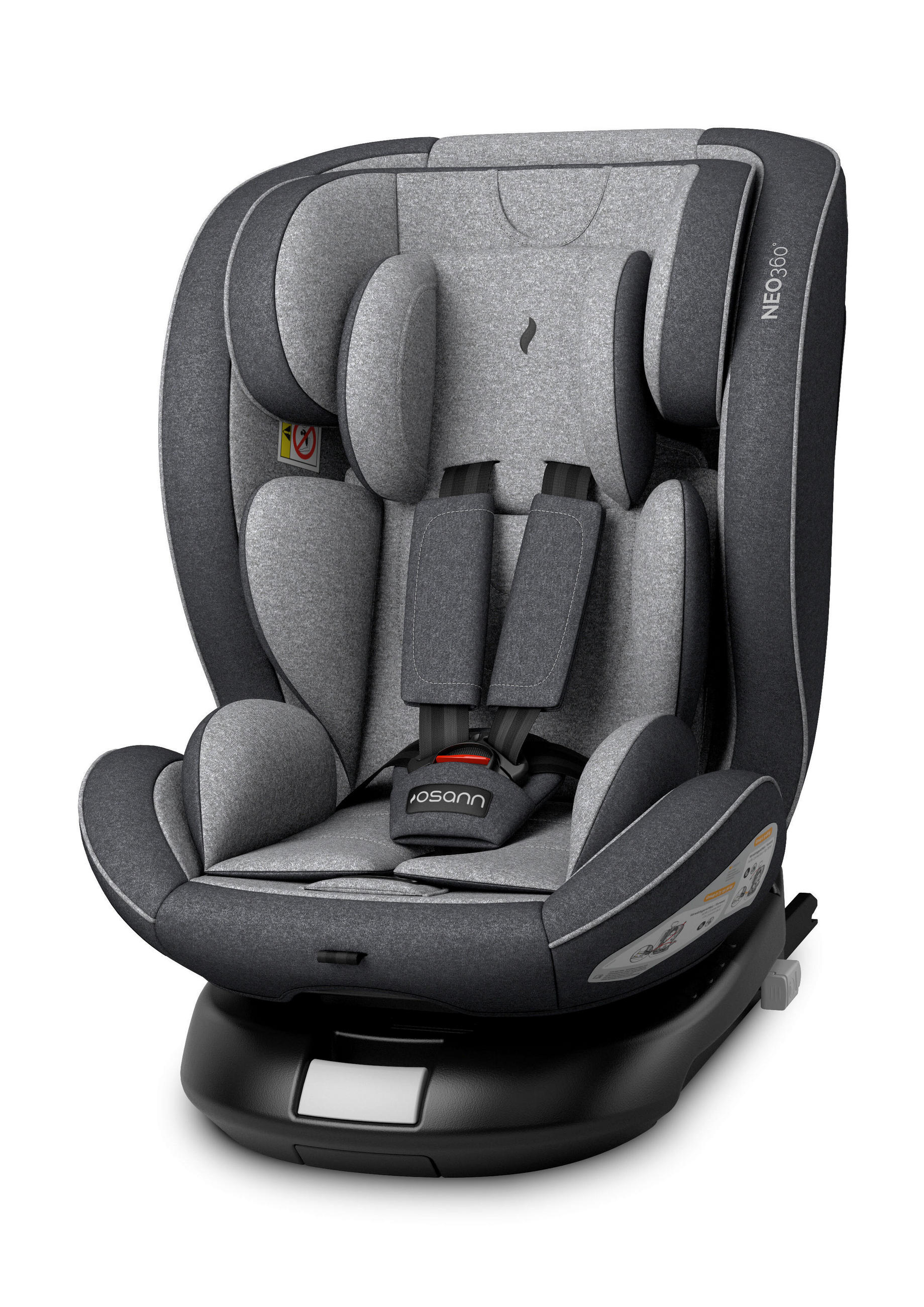 KINDERAUTOSITZ NEO360 Universe  - Dunkelgrau/Anthrazit, Basics, Kunststoff/Textil (46/63,5/53cm) - Osann