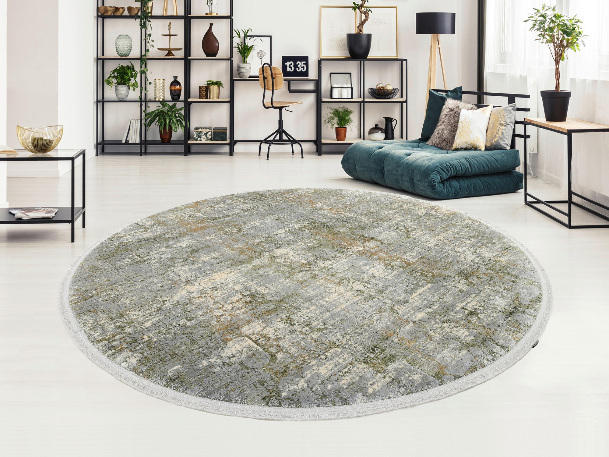 WEBTEPPICH 240/240 cm Grün  - Grün, Design, Textil (240/240cm) - Musterring