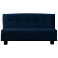 SCHLAFSOFA Dunkelblau  - Schwarz/Dunkelblau, Design, Textil/Metall (165/92/102cm) - Novel