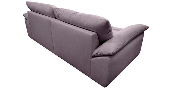 BIGSOFA Webstoff Flieder  - Flieder/Schwarz, KONVENTIONELL, Kunststoff/Textil (243/90,5/130cm) - Ambia Home