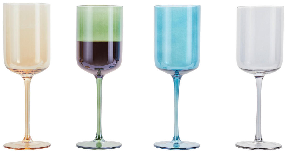 WEINGLAS 340 ml  - Grün, Trend, Glas (7,5/22cm) - Novel
