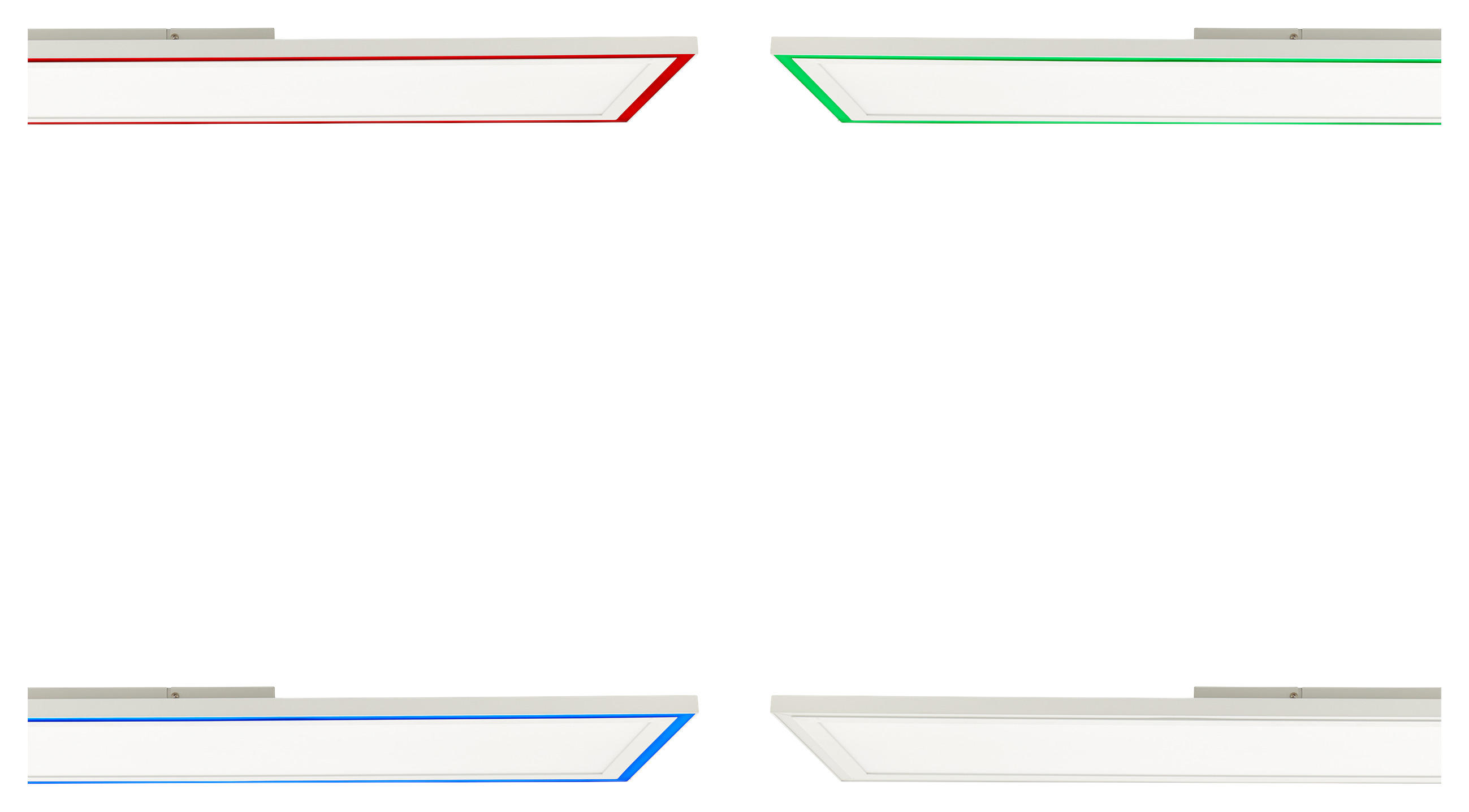 LED-PANEEL LANETTE  - Weiß, Design, Kunststoff/Metall (120/30/5cm)