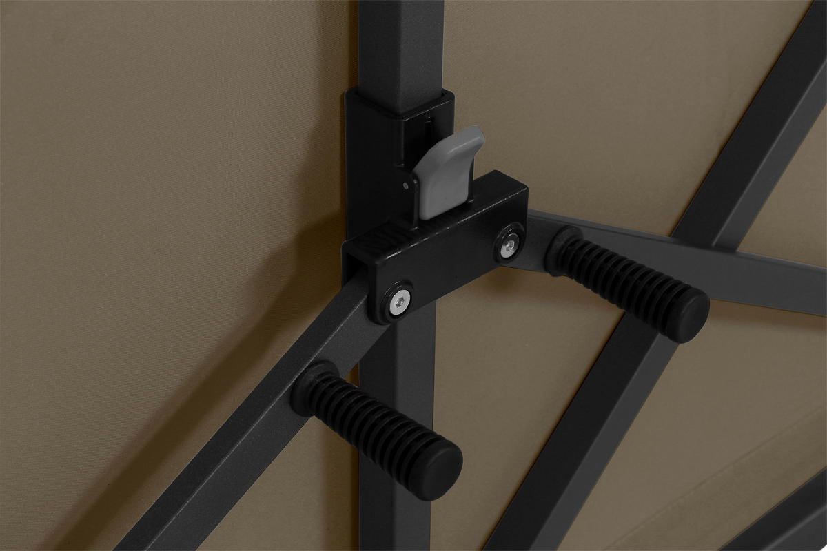 SICHTSCHUTZ - Taupe/Anthrazit, KONVENTIONELL, Textil/Metall (280/150cm) - Siena Garden