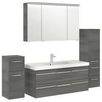 BADEZIMMER 5-teilig  in 183 cm  - Chromfarben/Graphitfarben, KONVENTIONELL, Glas/Holzwerkstoff (183cm) - Pelipal