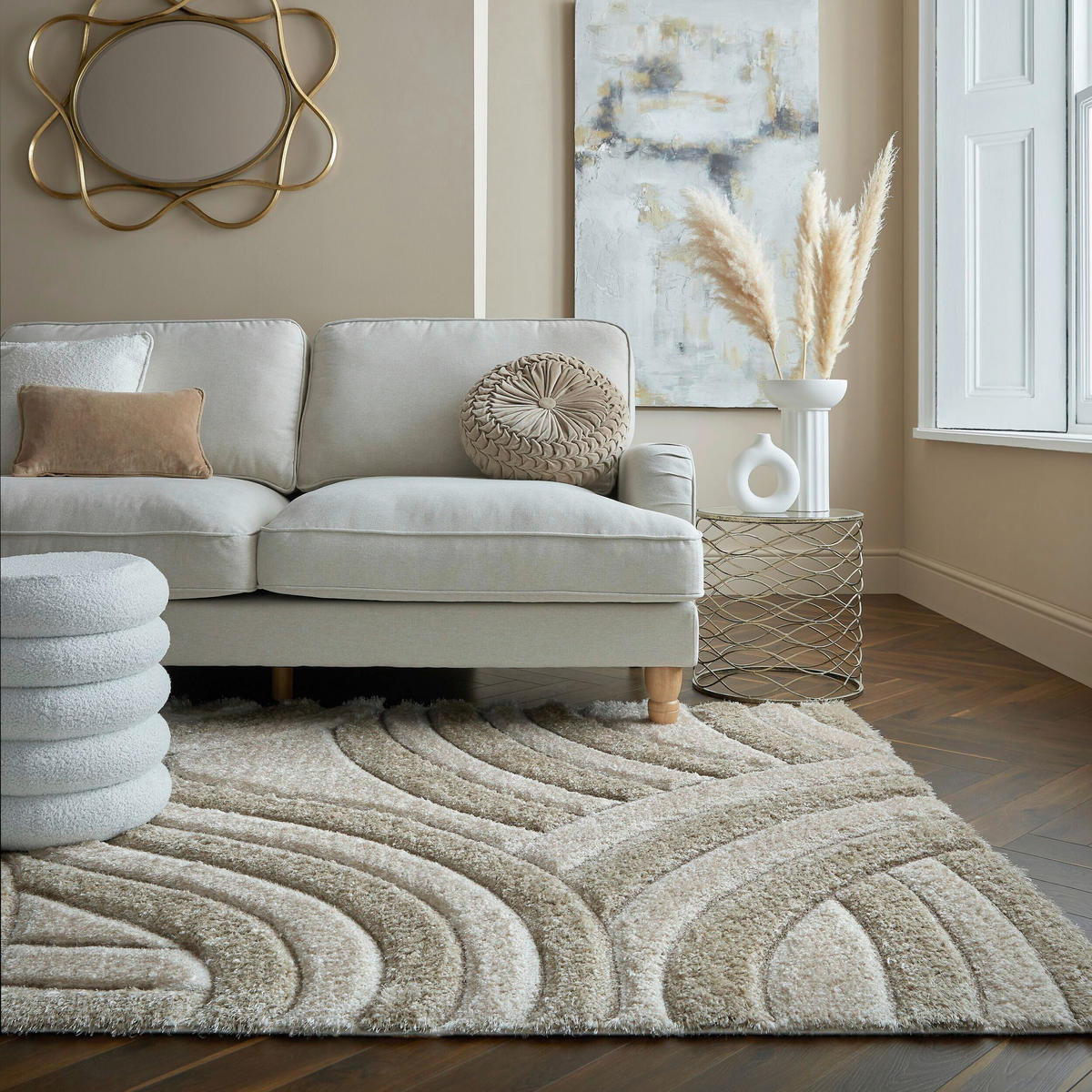SHAGGY 160/230 cm Velvet Beige  - Beige, Basics, Kunststoff/Textil (160/230cm)