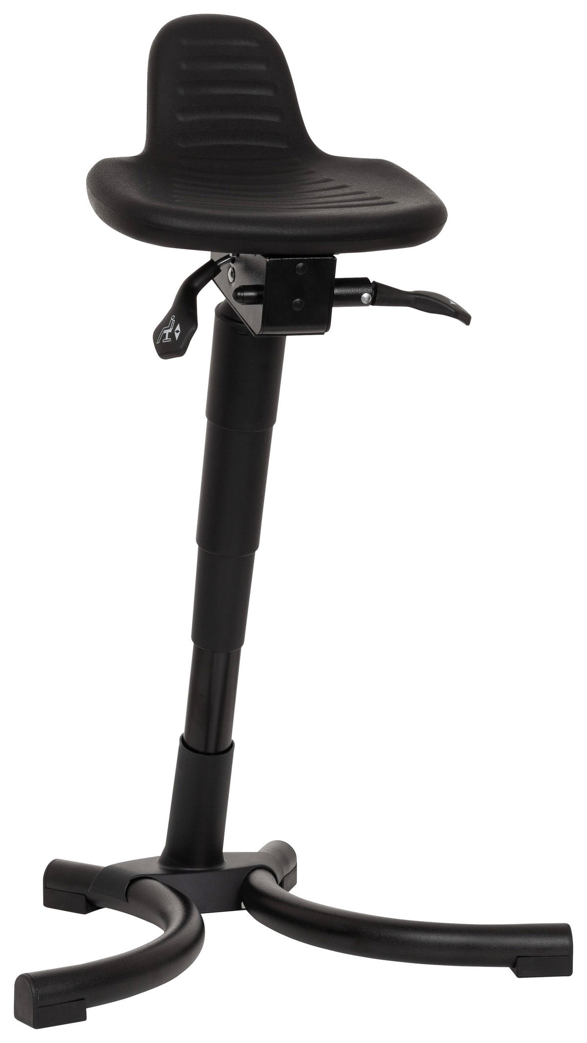 STEHHILFE 56/75-92/47 cm  - Schwarz, Basics, Kunststoff/Metall (56/75-92/47cm) - MID.YOU