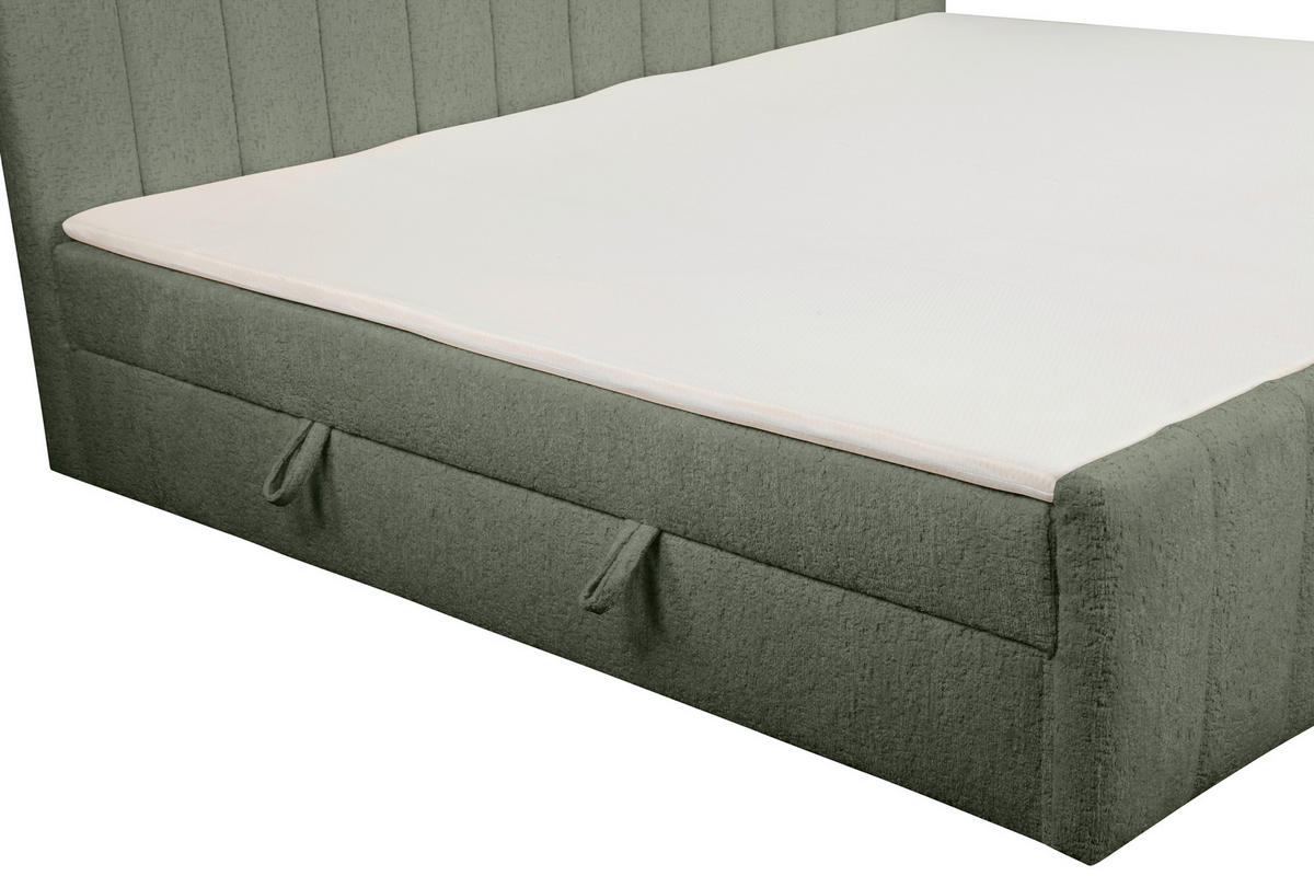 FAMILIENBETT 240/200 cm, Grün  - Schwarz/Grün, Basics, Kunststoff/Textil (240/200cm) - Chameo