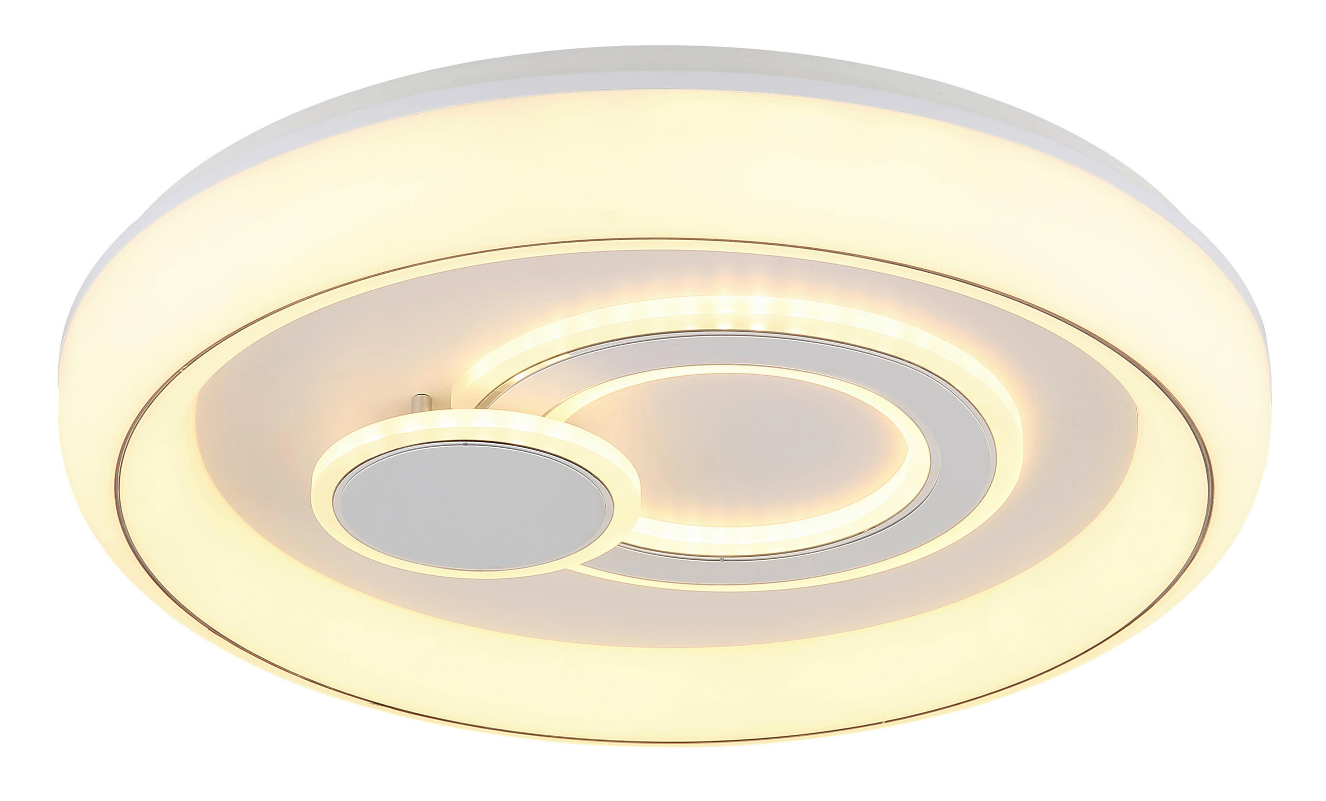 STROPNÉ LED SVIETIDLO, 48/7,5 cm  - biela, Konventionell, kov/plast (48/7,5cm) - Globo