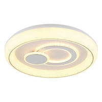 STROPNÉ LED SVIETIDLO, 48/7,5 cm  - biela, Konventionell, kov/plast (48/7,5cm) - Globo