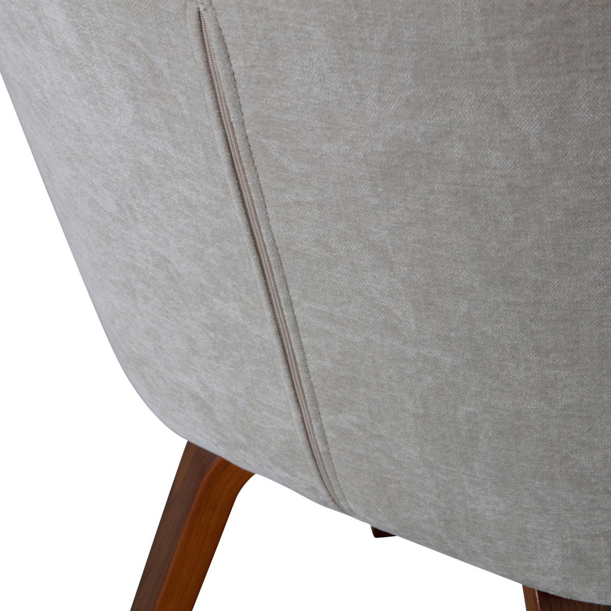 ARMLEHNSTUHL-SET 2 Stück  Webstoff  - Sandfarben/Braun, MODERN, Textil/Metall (58/80/58cm) - Livetastic